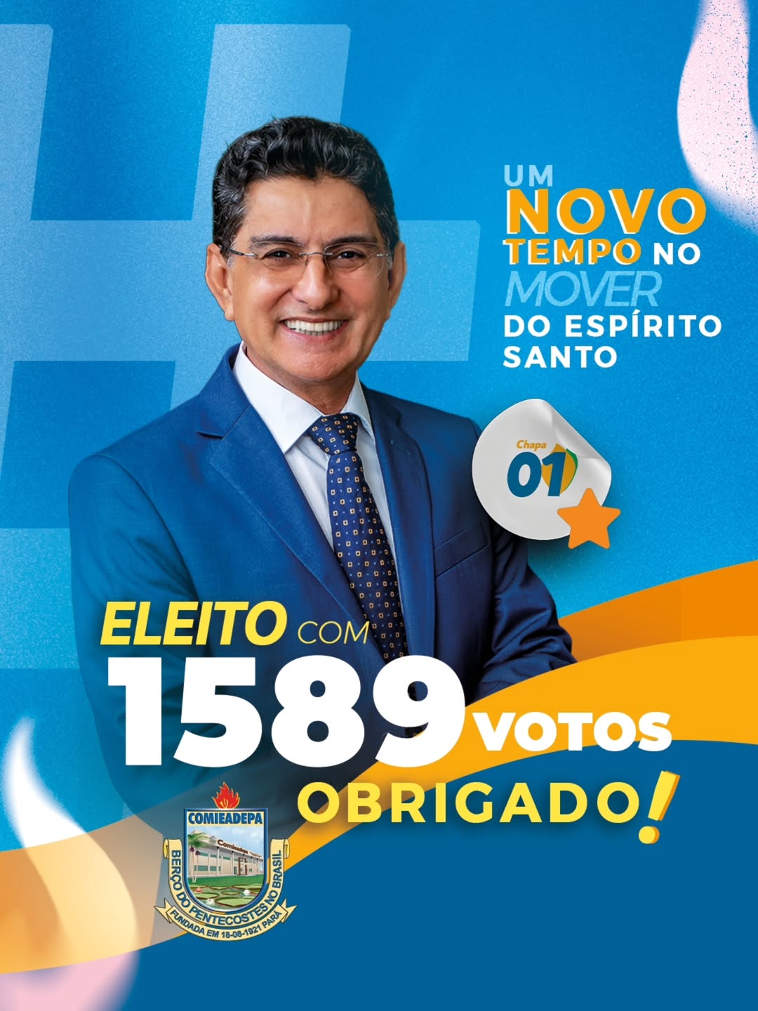 Vitória do Pastor Ocelio Nauar- Um Novo Tempo para a COMIEADEPAA eleição para a presidência da
